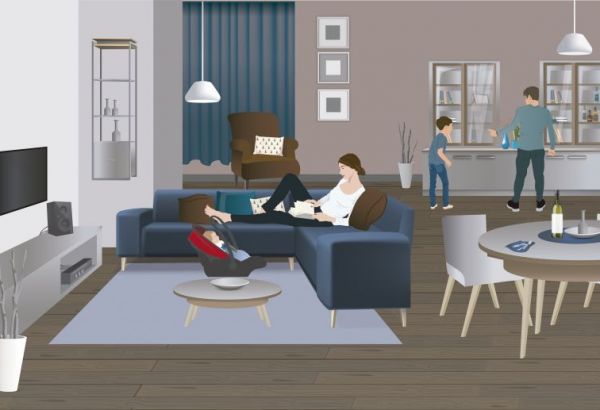 Vivienda-Salón (2/5)