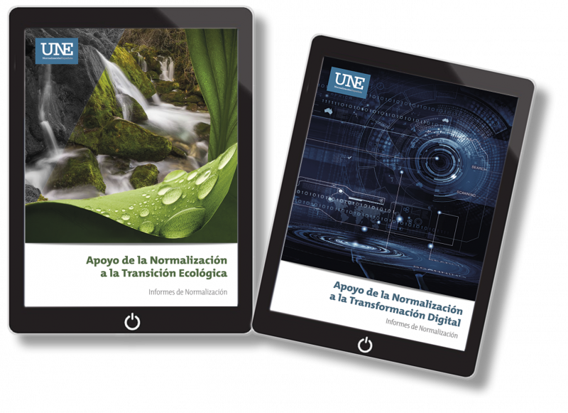 Nuevos informes UNE sobre transición ecológica y transformación digital