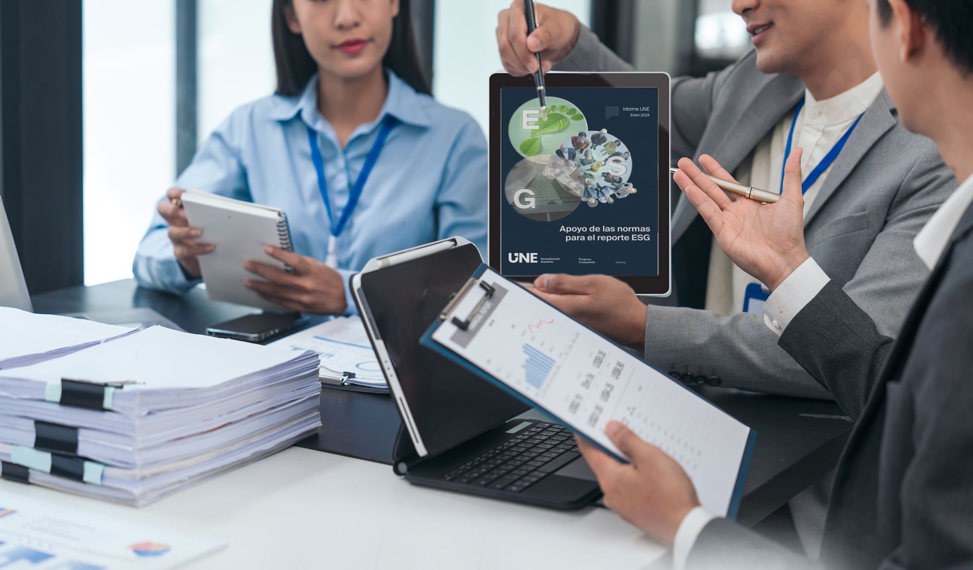 Apoyo de las normas para el reporte ESG